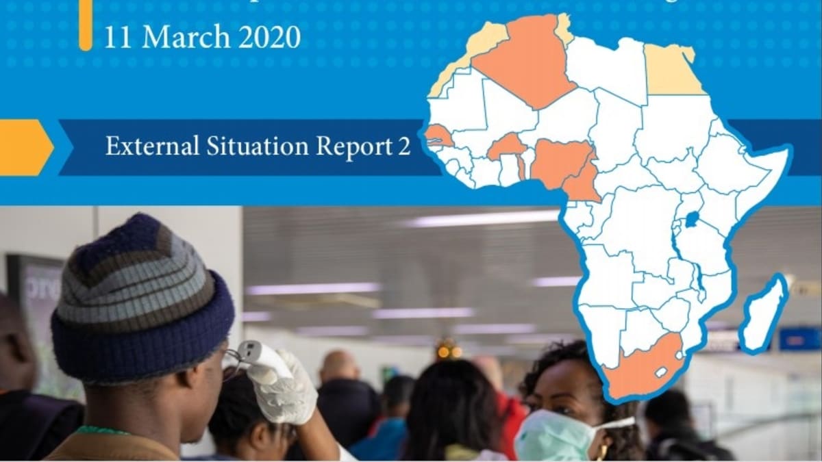 zpráva WHO o situaci v Africe