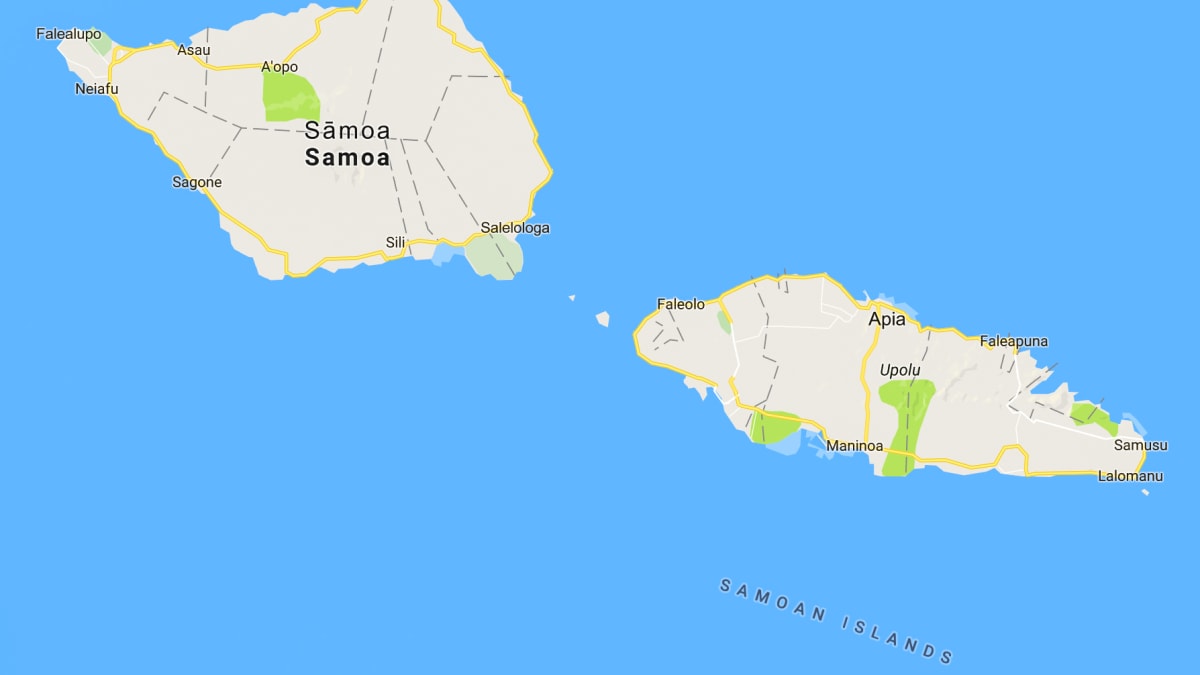 Samostatný stát Samoa v Jižním Pacifiku