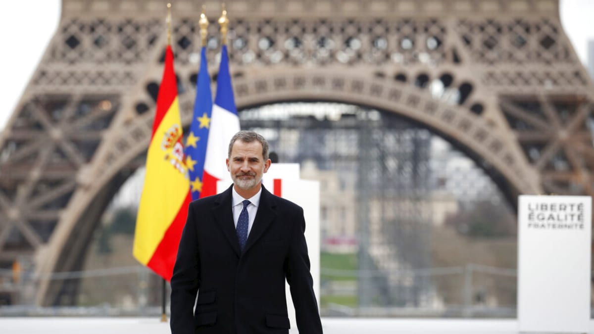 Španělský král Filip VI. na oficiální návštěvě Francie