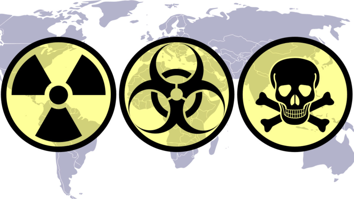Značky pro jaderné a biologické nebezpečí