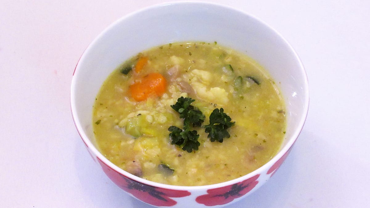 Zeleninová polévka s bulgurem
