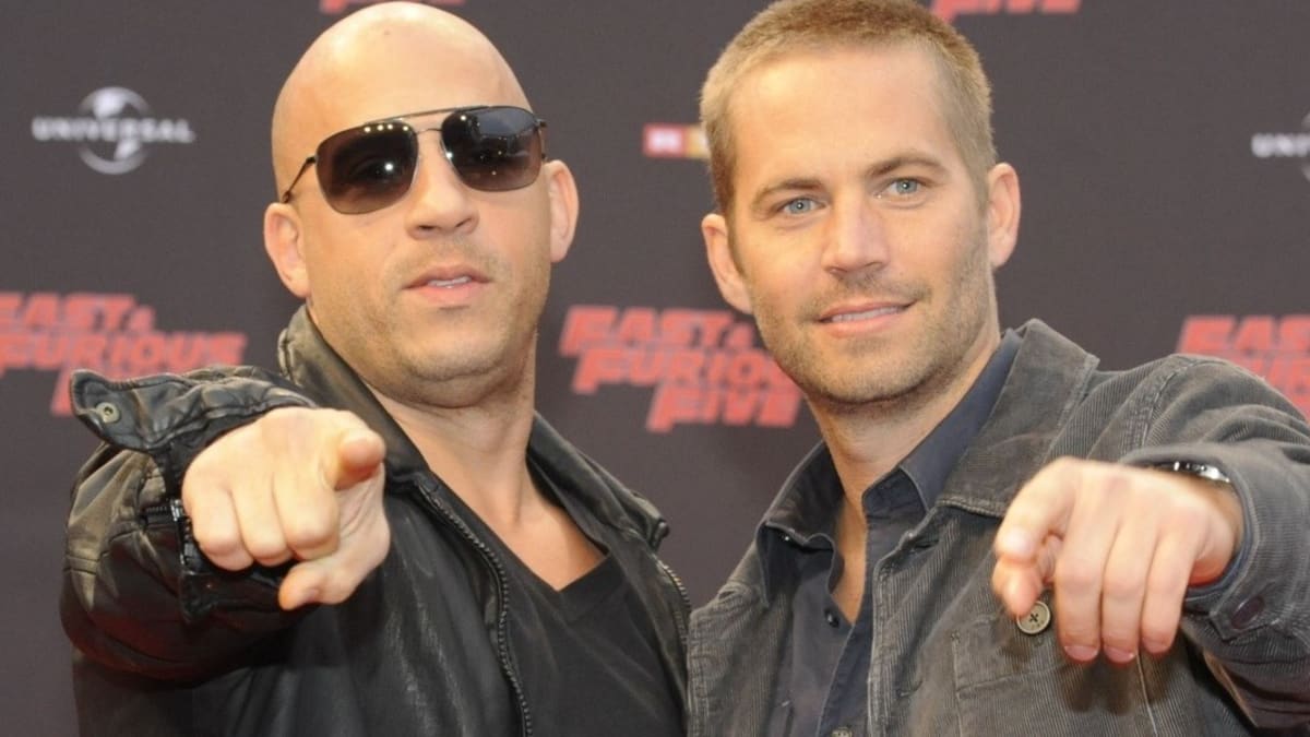 Nejlepší kamarádi Vin Diesel a Paul Walker.
