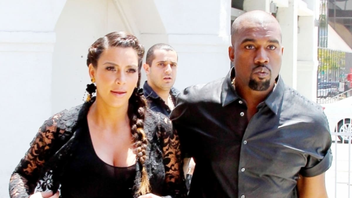 Těhotná Kim Kardashian a její snoubenec Kanye West