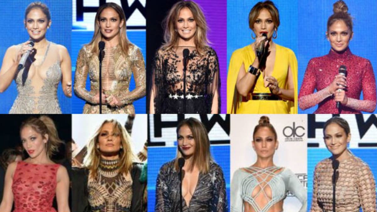 Jennifer Lopez se blýskla hned celou řadou modelů, které během galavečera vystřídala.