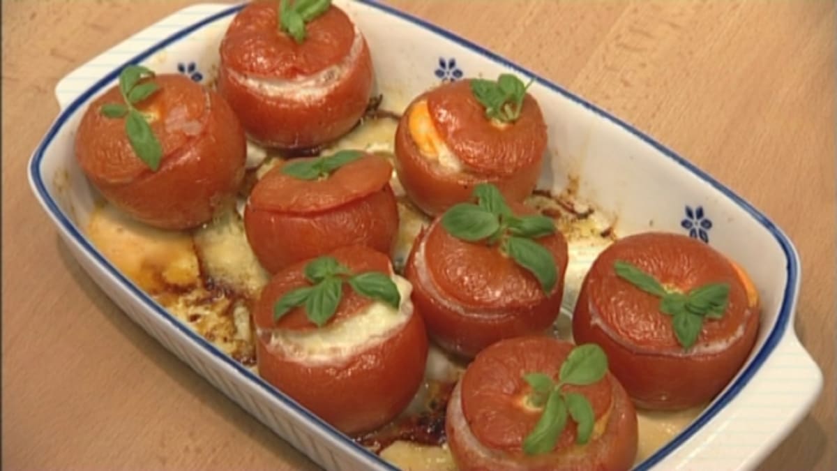RPN, Recept, Zapečená rajčata a malé brokolicové nákypy s gorgonzolou