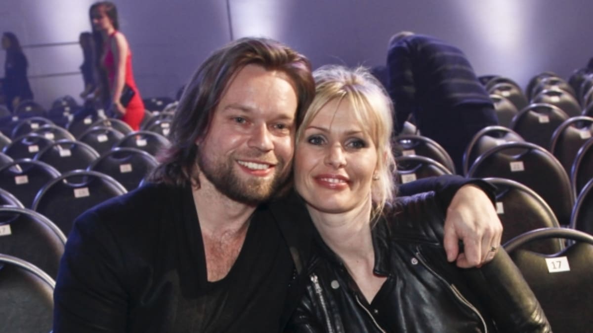 Richard Krajčo se svojí manželkou Martinou, která dělá kapele Kryštof manažerku
