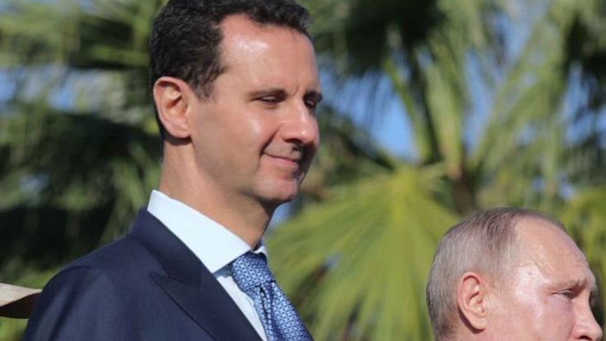 Putin - Asad v Damašku - leden 2020