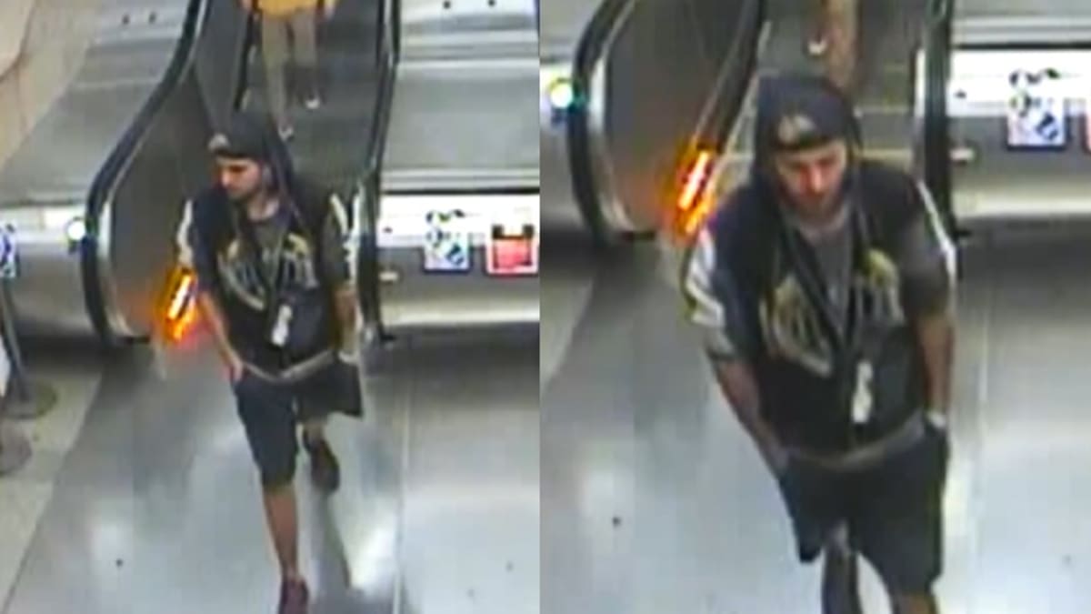 Útočník z pražského metra na záběrech bezpečnostní kamery