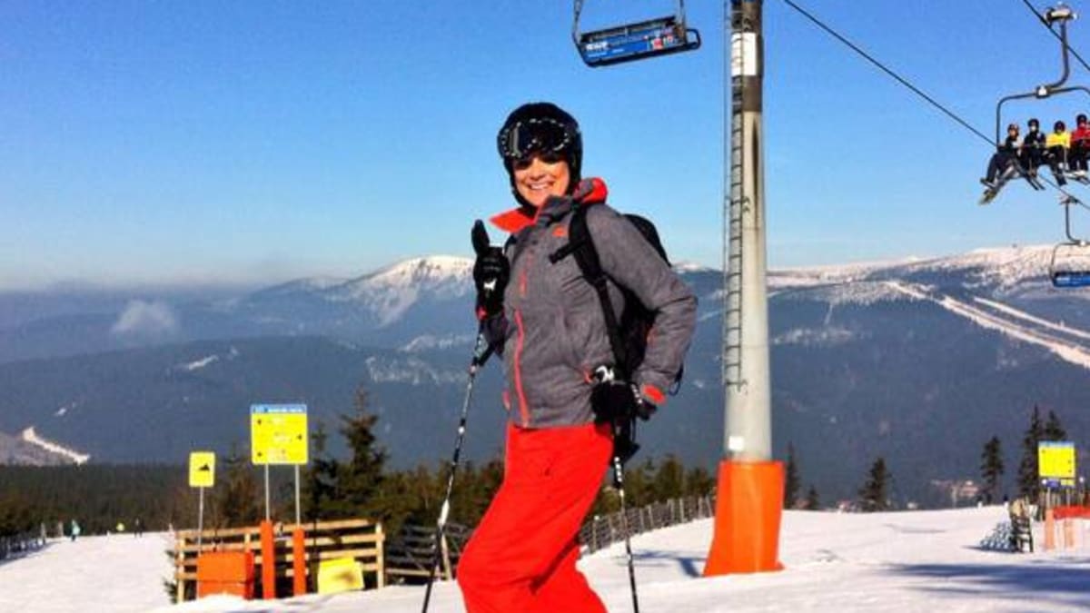 Modelka Alena Šeredová je štastná, že konečně může lyžovat