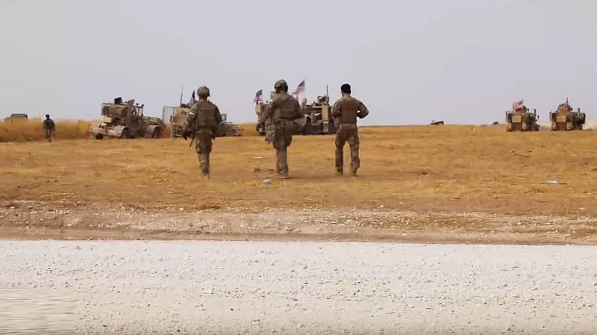 us-army v poušti v Sýrii