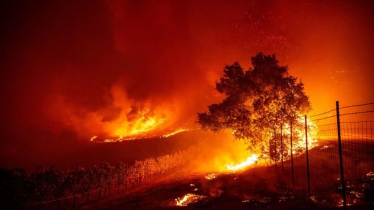 Silné požáry v Kalifornii