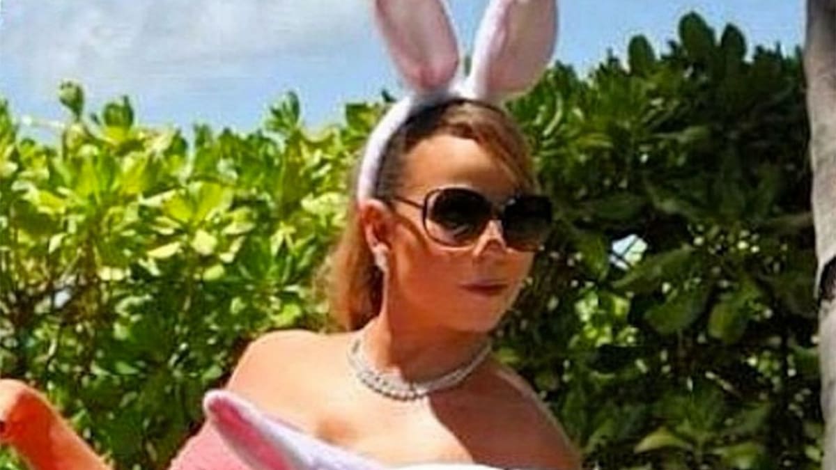 Mariah Carey jako velikonoční králíček