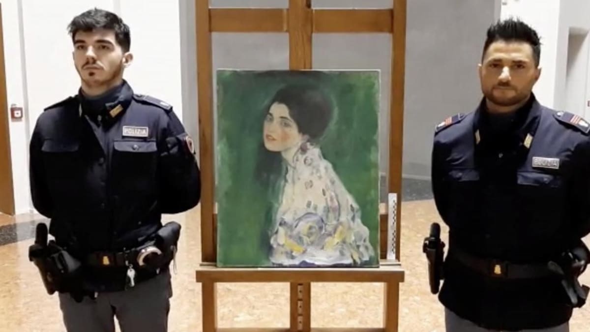 Portrét dámy od Gustava Klimta