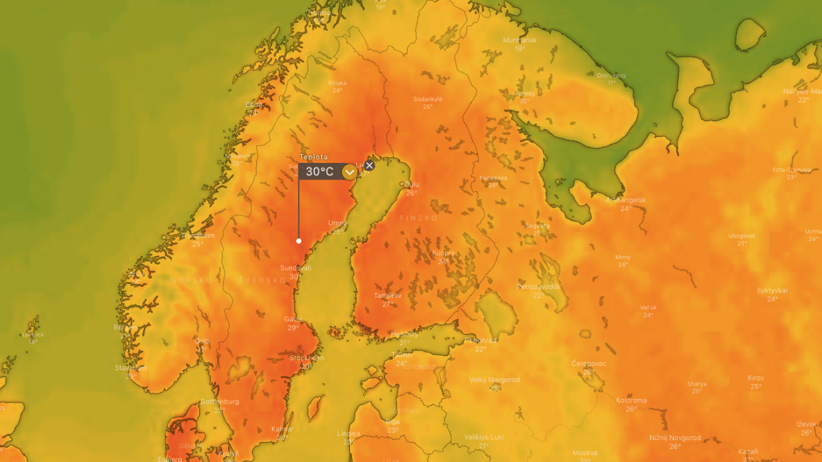 Předpověď počasí pro Finsko