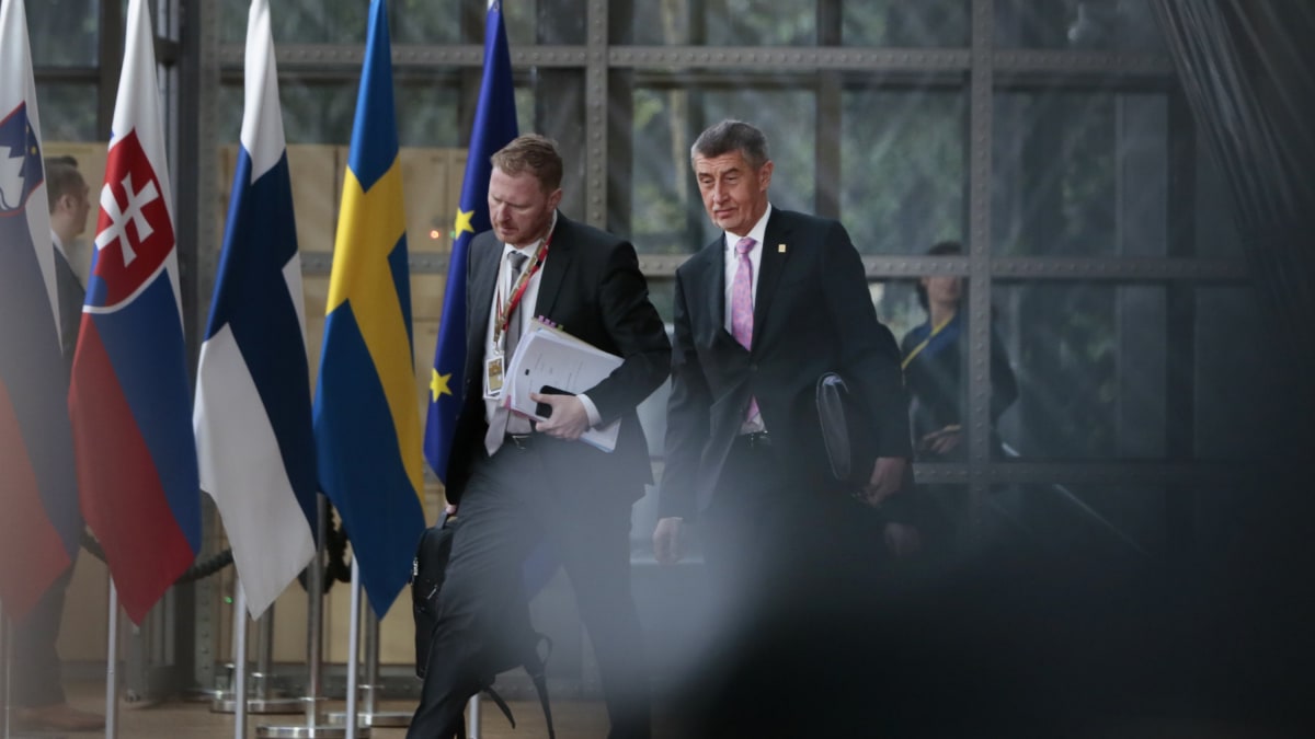 Andrej Babiš na rozpočtovém summitu EU