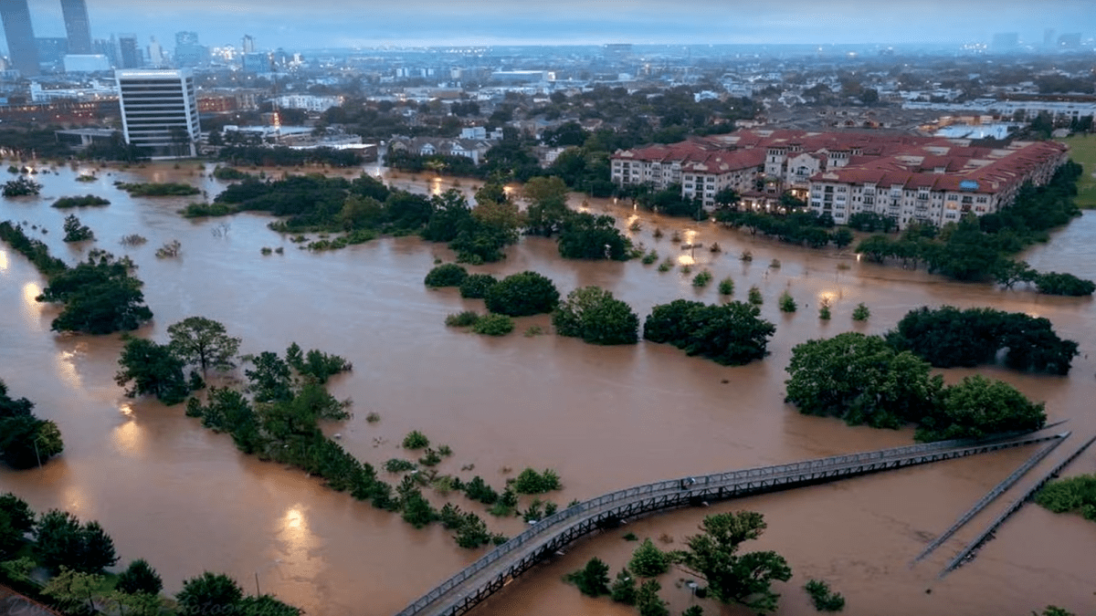 Povodně ve městě Houston