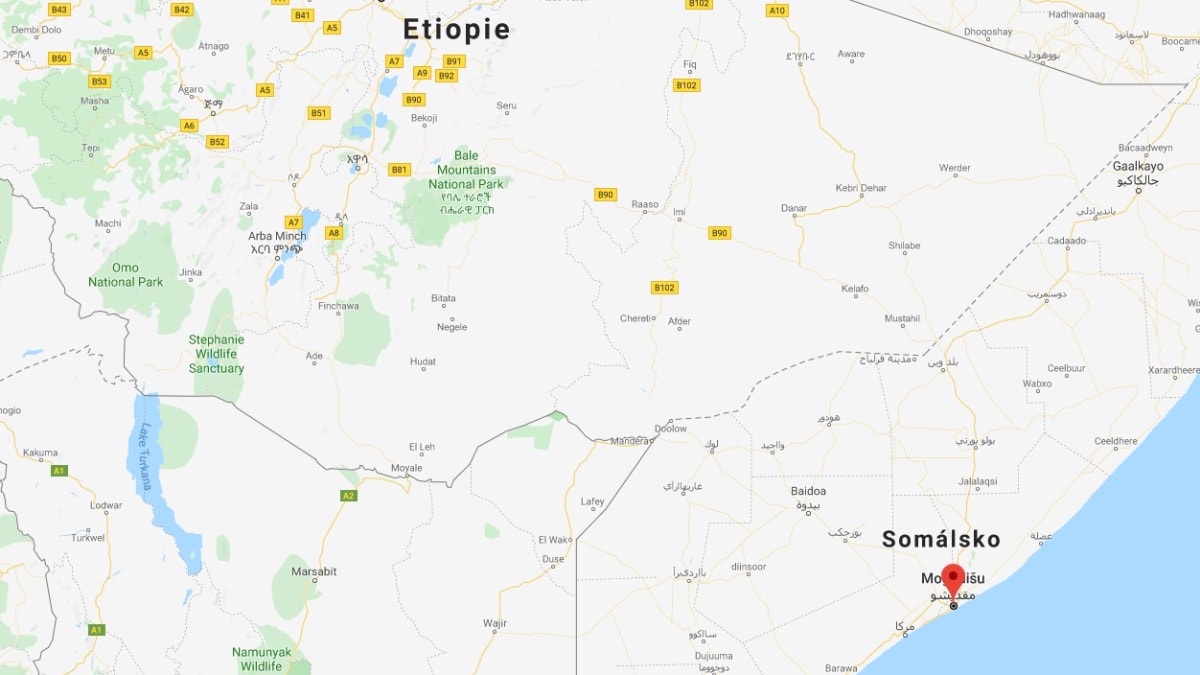Mapa Somálska