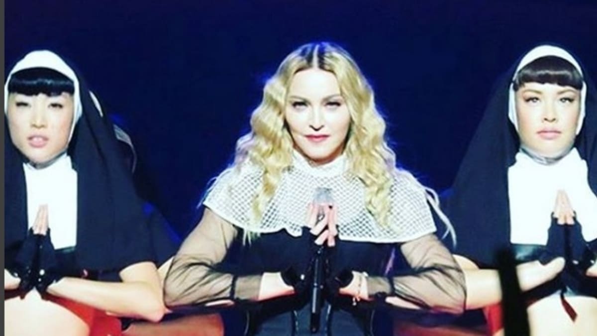 V opilosti Madonna tvrdila, že před koncertem rozhodě nepije....