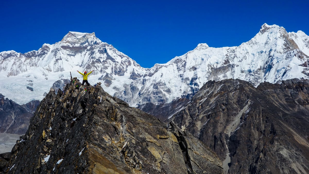 Trekking v údolí Khumbu. Cho La pass. Nepál