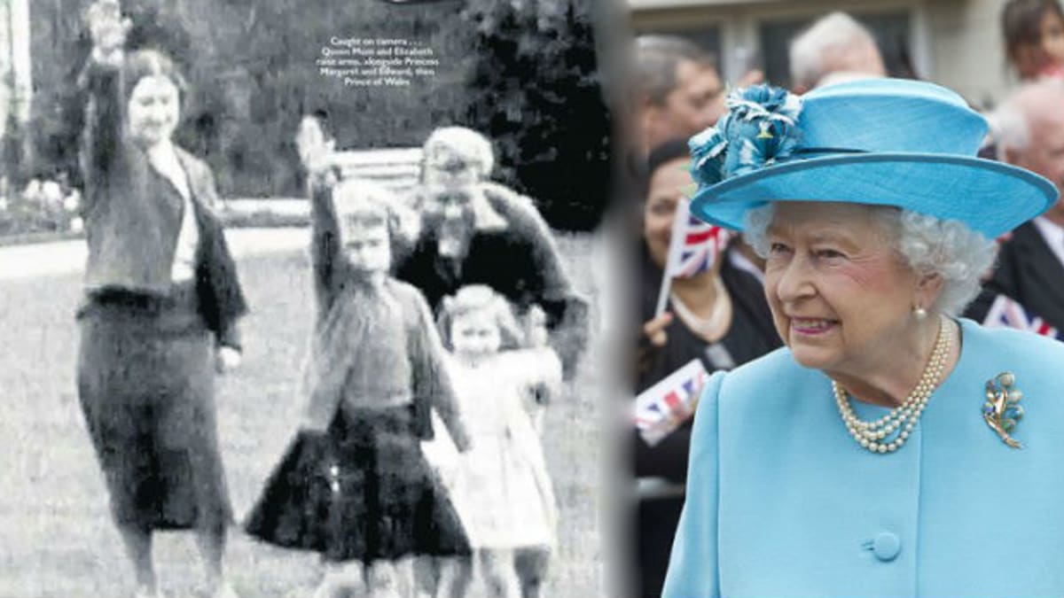 Královna Alžběta si nacvičovala pozdrav Vůdci se svým strýcem.