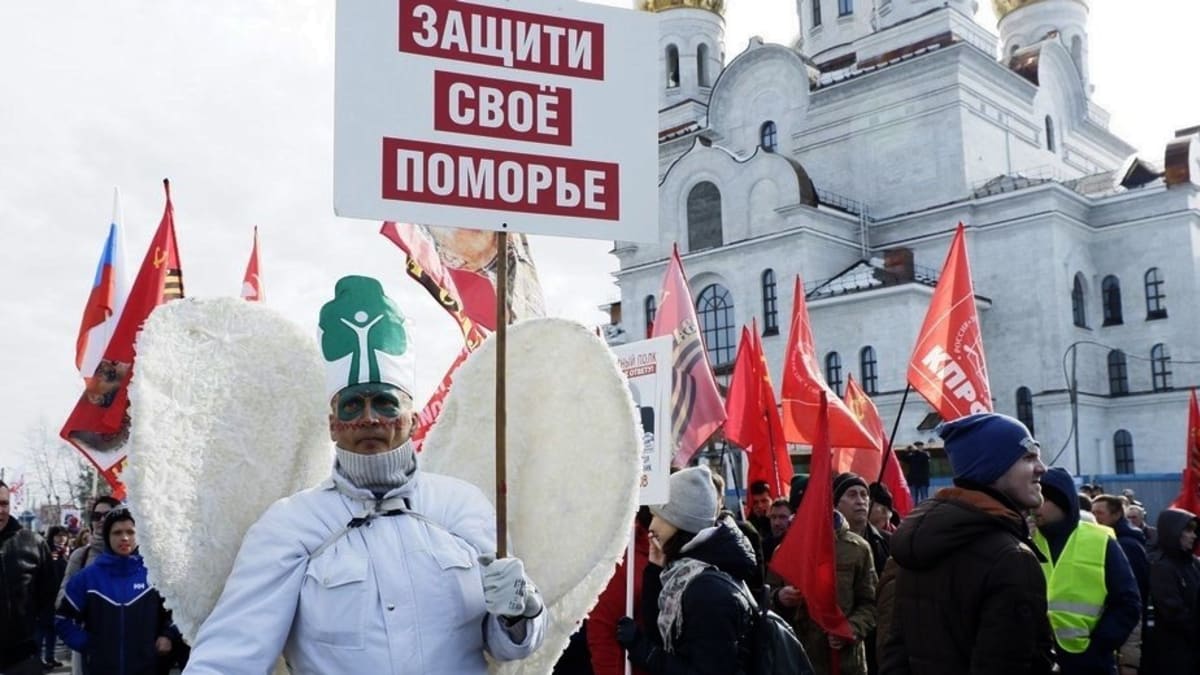 Demonstrace v Archangelsku foto Filipovský semnasem_ru