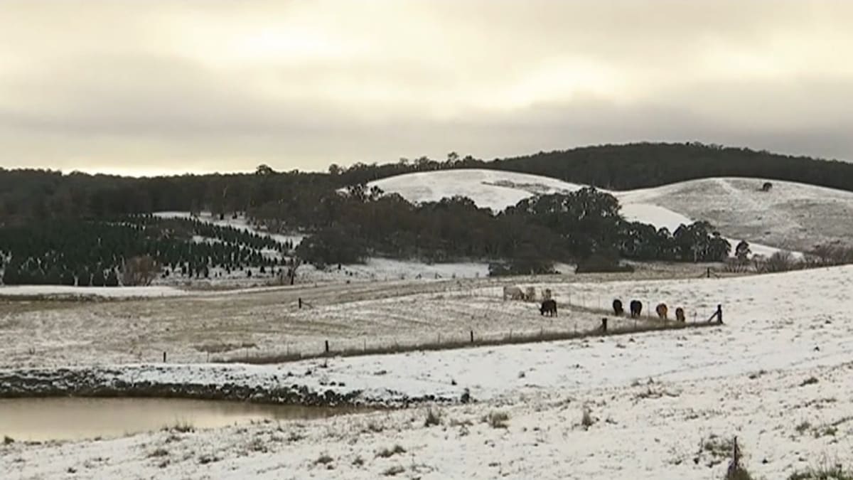 V Austrálii začala zima a místy napadl i sníh