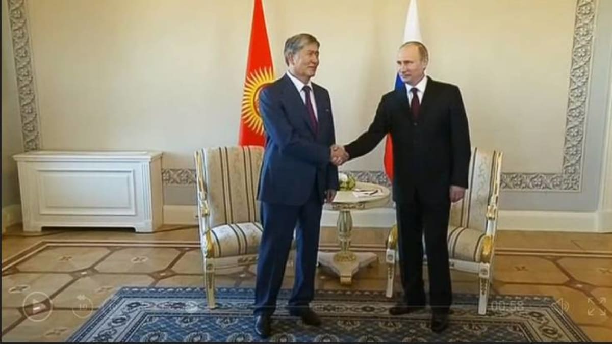 Putin a Almazbek Atambajev
