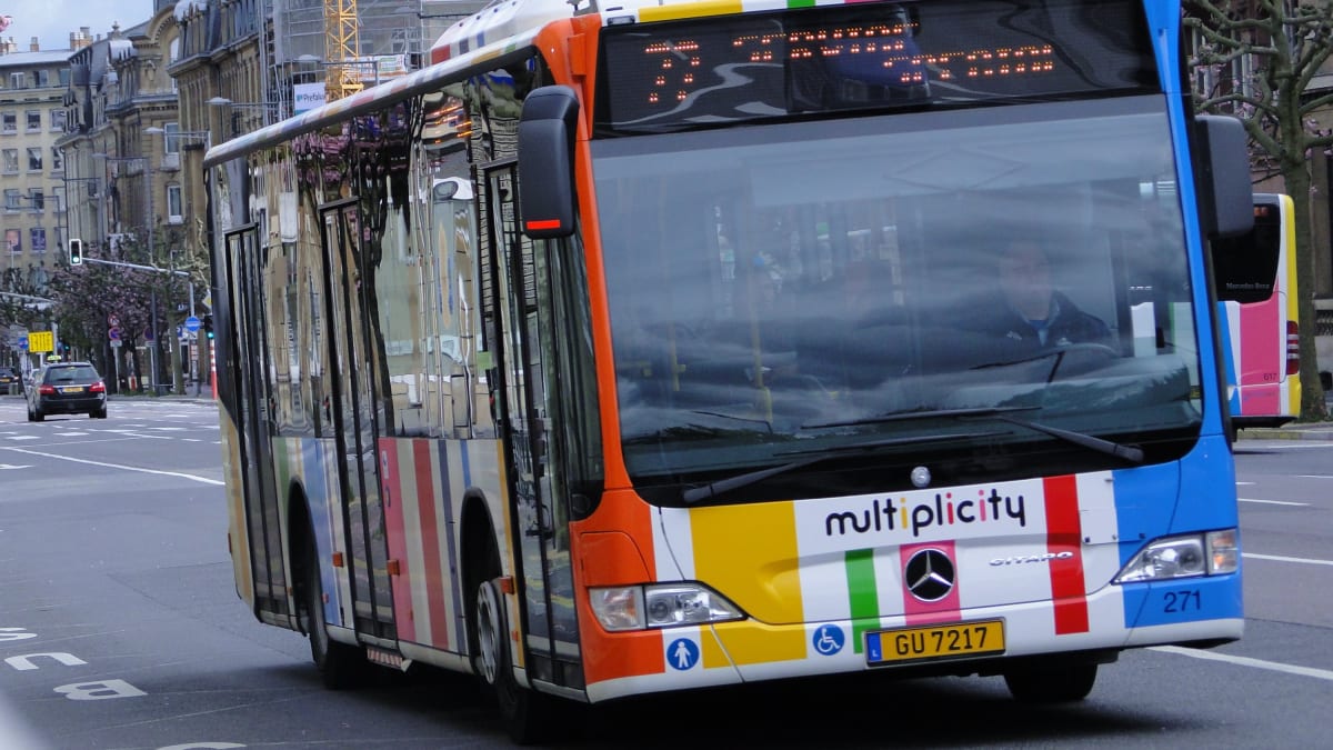 Autobus veřejné dopravy v Lucembursku