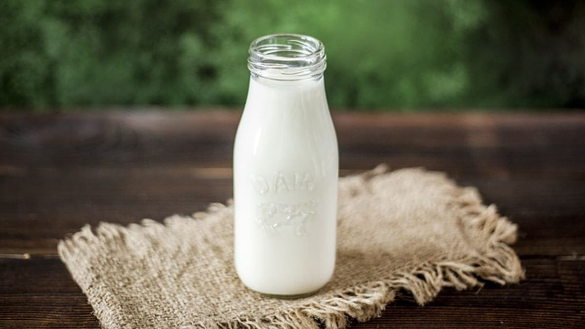 Ilustrační foto: láhev mléka
