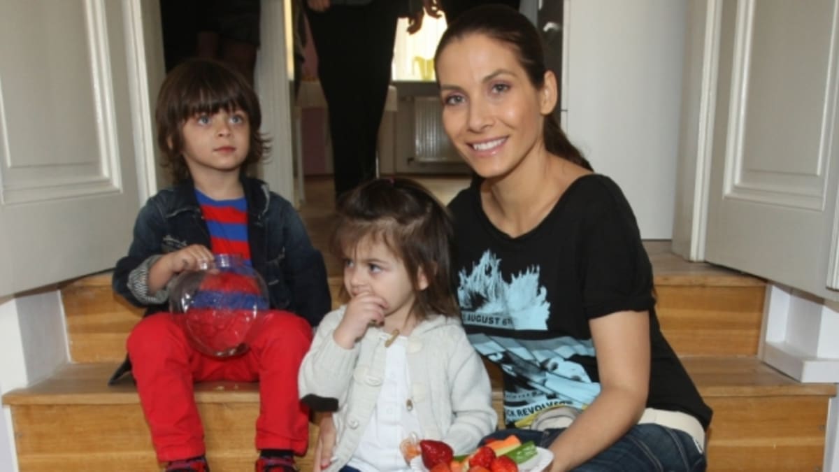 Eva Decastelo a její děti Zuzana a Michal