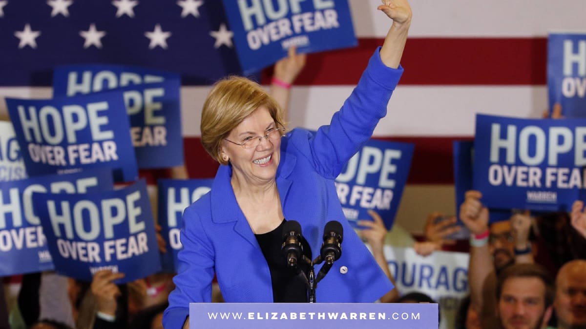 Elizabeth Warrenová v Iowě