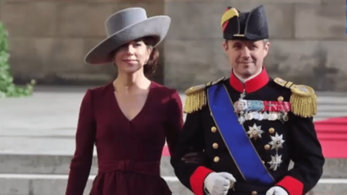 Dánský korunní princ Frederik se svojí ženou