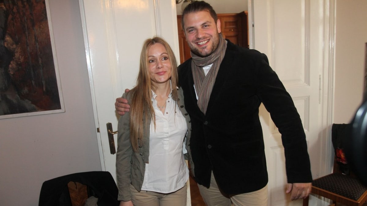 Lucie Gadžiová s manželem Petrem Svobodou
