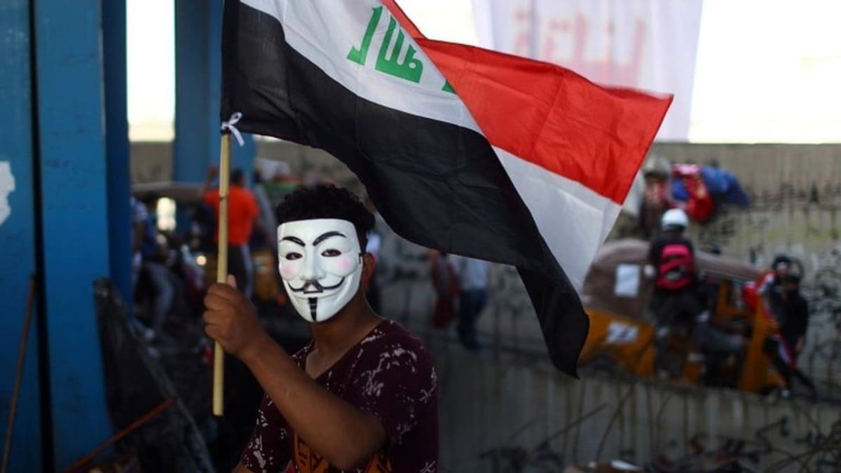 Demonstranti v Bagdádu