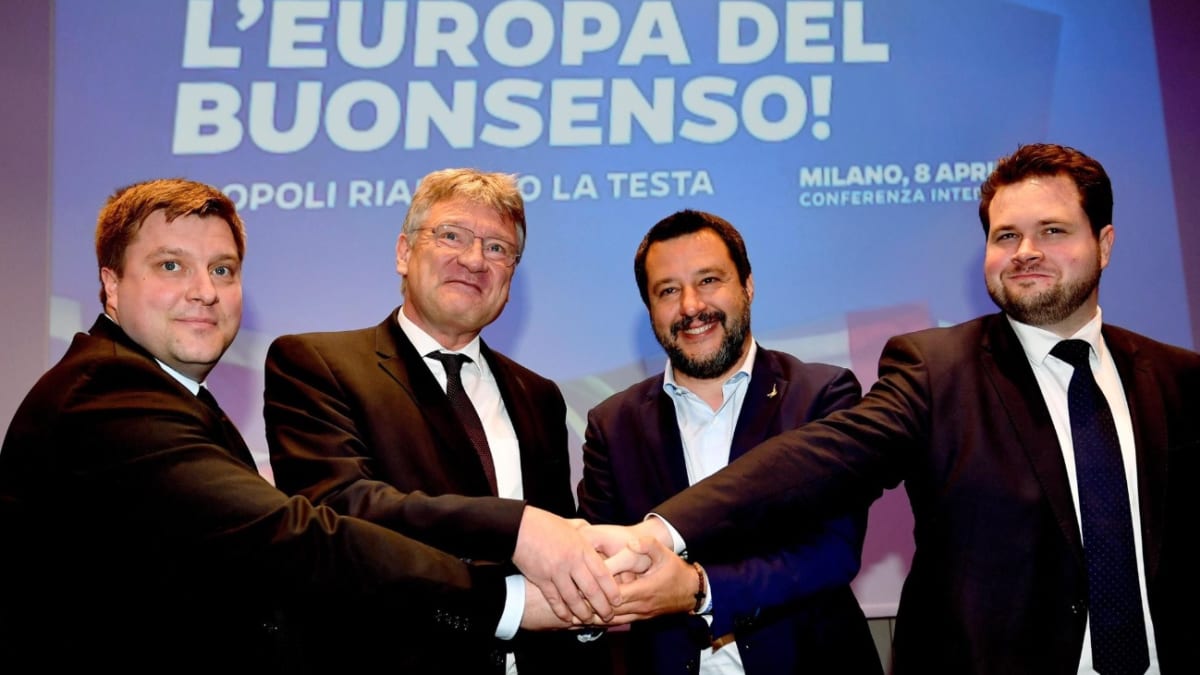 Matteo Salvini po jednání v Miláně