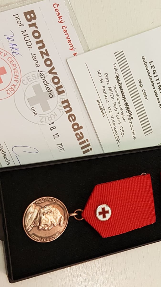 Medaile za darování krve