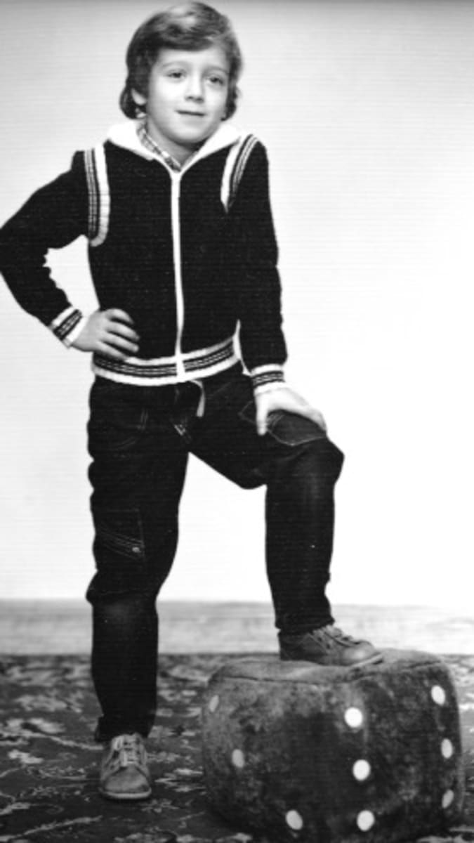 Michal Kavalčík ve svých prvních džínách