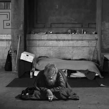 ilustrační foto- bezdomovec