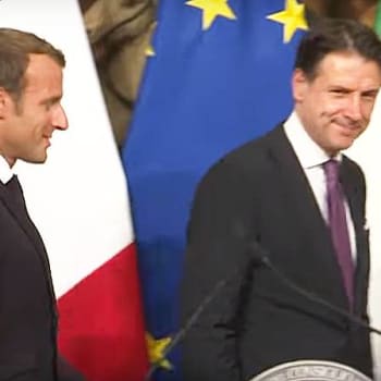 Conte a Macron po jednání v Římě