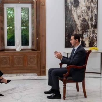 Syrský prezident Bašár Asad v italské televizi