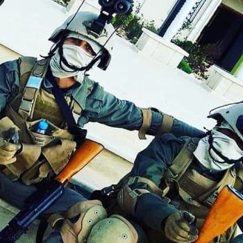 Libye a válka v době koronaviru. Na snímku vojáci Haftarových milicí