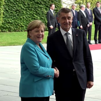 Český premiér Andrej Babiš a německá kancléřka Angela Merkelová