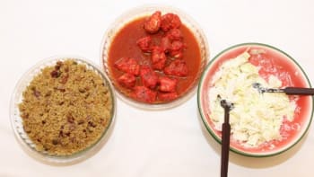 Prostřeno: Mořský ďas s kořením tandoori a perskou rýží