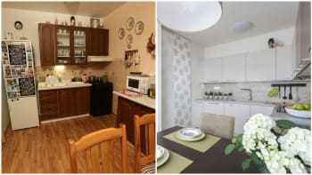 Před a po: Srovnejte si proměnu panelákové bytu v Kobylisích (včetně dispozičního plánu)