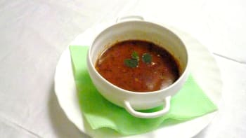 Prostřeno: „Dršťková“ polévka z kuřecích žaludků
