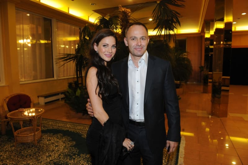 Andrea Verešová s manželem právníkem Danielem Volopichem