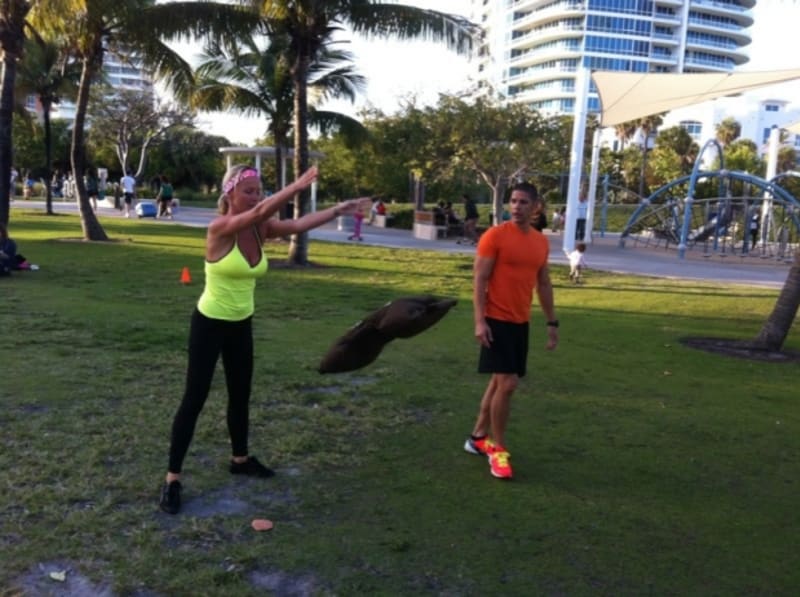 Zuzana Belohorcová v Miami pravidelně cvičí