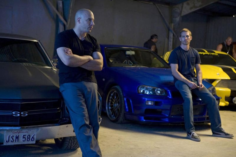 Rychle a zběsile 7 - Vin Diesel s Paulem Walkerem a rychlá auta