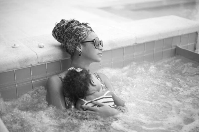 Zpěvačka Beyoncé a její dcera Blue Ivy