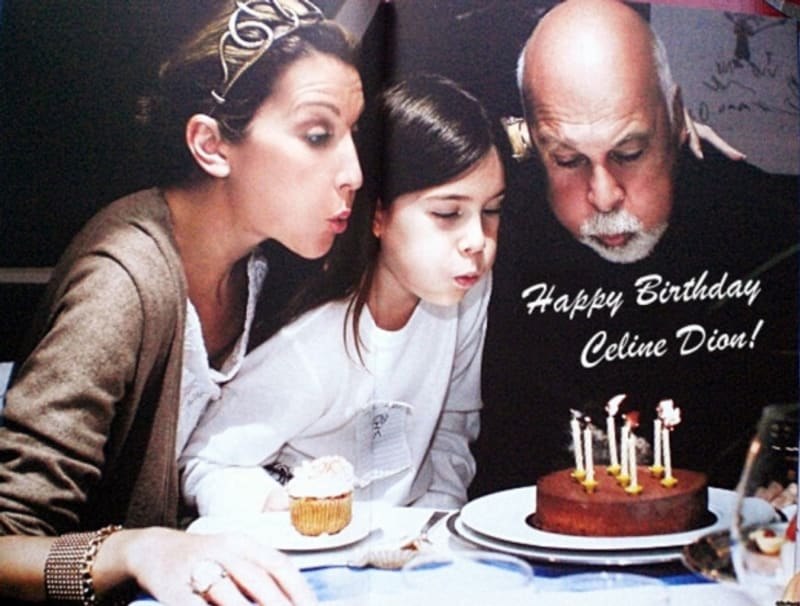 Soukromé narozeniny Céline s manželem a synem Reném